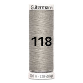 Gutermann garen | 200m | 118 beige naaigaren GM - 200 - 118 - BEIGE 4008015027445